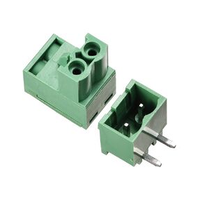 uxcell 2-Pin 5.08mm Pitch Right Angle PCB Screw Terminal Block Connector 20 Sets
