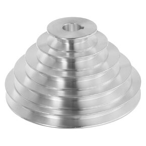 HARFINGTON Aluminum A-Type 5 Step Pulley Wheel 20mm Bore 55-150mm Outer Dia for A-Type V-Belt 12.7mm Belt Width