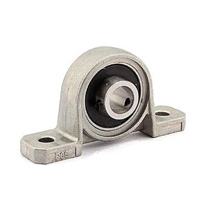 Yosoo 2 Pcs Corrosion Resistance Pillow Block Bore 8/10/12/20mm Inner Diameter Zinc Alloy Metal Ball Bearing Housing (8mm)