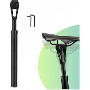 Bike Suspension Seatpost Shock Absorber Damper Post 27.2/31.6mm Bicycle Seat Post, Aluminum Body for MTB, Gravel, Hybrid and E-Bikes