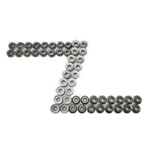 14-20 Flange Nuts 304 18-8 Stainless Steel (50Pcs), Silver