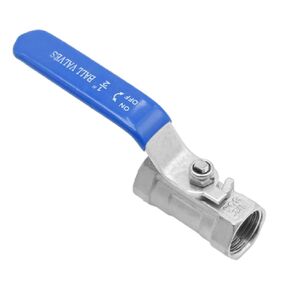 1/2" Ball Valve with Long Handle Shut Off Switch 1/2" NPT Female Standard Port for Water Oil and Gas 304 Stainless Steel Full Port Forged NPT Ball Valve