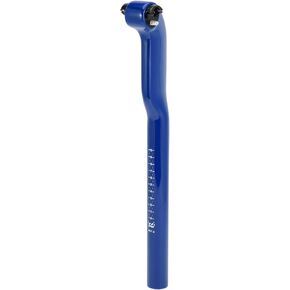 Motoforti Universal Bike Seat Posts Bike Saddle Post Seat Tube 31.6x400mm 25° Height Adjustable Carbon Fiber Blue 1 Pc