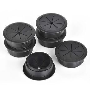 6 PCS Desk Grommet 2 Inch/50mm Flexible Silicone Cable Cord Grommet Eight-petaled Hole Covers for Cords Desk Hole Grommet for Managing and Hiding Cable Cord