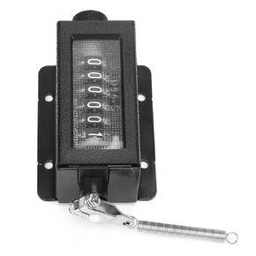 Gonetre 10 * 5 * 4 Digital Counter Mechanical Counter with Lever D94 S 0 6 Digit Punch Counter R Table Mechanical Pulling Counter