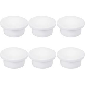 6 Pcs Rubber Sink Overflow Covers, Sink Overflow Drain Cover Caps, Bathroom Sink Hole Round Cover Circular Basin Trim Cap Reusable Insert in Hole Round Caps for Kitchen and Bathroom