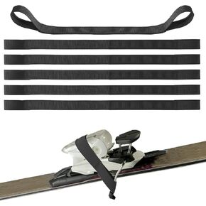 6pcs Ski Brake Retainer Straps, Durable Nylon Binding Brake Retainer Bands Snowboard Brake Bands Retainers Easy to Install and Dissemble Practical Accessories for Outdoor Sports