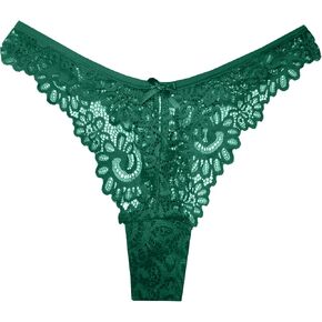 Murimia Womens Underwear Sexy Lace Seamless Thongs Hipster Underwear High Cut Panties Briefs