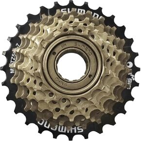 Bike Freewheel 7-Speed Tourney/TY MF-TZ500 Screw On Multiple Freewheel Bicycle Multiple Freewheel 14-28 Tooth (TZ500-7/14-28T)