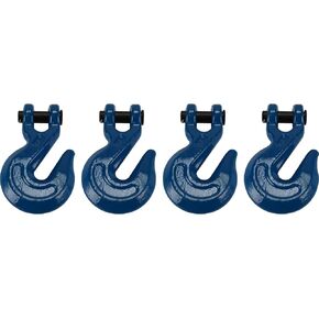 TEMCo 4 Lot 1/2" Chain Grab Hook Pin Clevis Rigging Tow Transport Truck Trailer Grade 70