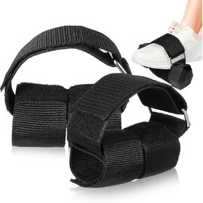 Kisangel 2Pcs Dumbbell Foot Attachments Feet Weight Lifting Adjustable Ankle Straps Leg Lifting Weight Holder For Gym Workouts Strength Training