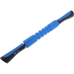 عصا تدليك العضلات الرياضية من كابيلي، عصا تدليك دوارة من إسفنج الجسم محمولة باليد، أزرق، 21 بوصة، أسود وأزرق in Kuwait