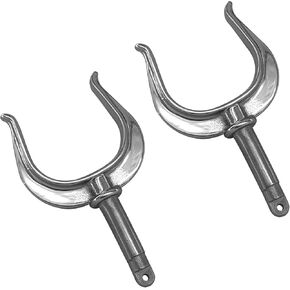 ISURE MARINE 2 Pcs Stainless Steel Oar Lock Oarlock Rowlock Premium Marine Row Boat Dinghy Water Raft Boat Kayak Canoe Oar Lock Rowlock Side Mount