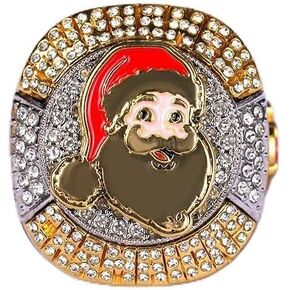 Sports prize winter christmas santa Baseball softball football tournament championship ring size 11