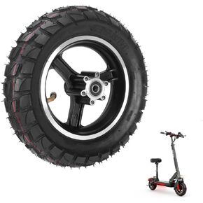 255x80 Scooter Tire with Hub 10 Inch Off Road Tyre Electric Scooter Tire with Inner Tube Non Slip Thickened Pneumatic Rubber Tyres Replacement for 80/65-6 10x3.0 Electric Balance Scooter