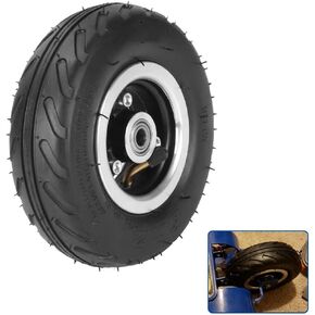 6X2 Inflation Tire Wheel Use 6" Tire Alloy Hub 160mm Pneumatic Tyre Scooter F0 Pneumatic Wheel Trolley Cart Air Wheel M10