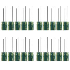 470uF 16V Electrolytic Capacitor 8×12mm Radial Lead Cylindrical Aluminum Electrolytic 0.31x0.47in 20 Pcs