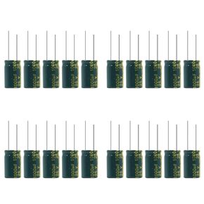 1000uF 25V Electrolytic Capacitor 10x17mm Radial Lead Cylindrical Aluminum Electrolytic 0.39x0.67in 20 Pcs