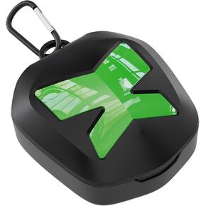 ARGOMAX Sports Mouth Guards Case, Compatible with Various Brands of Mouth Guards(Not Lip Guard), Universal Storage Case for Adult & Youth Sizes, Black+Green.