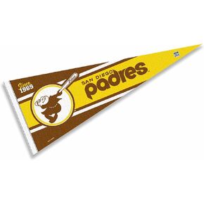 WinCraft Padres Retro Vintage Throwback Full Size Pennant Flag