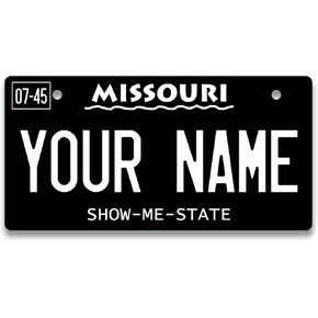 Bleu Reign Personalized Golf Cart License Plate Sign - Missouri Blackout Holiday 2021, Moto, Moped (4x7 inches)