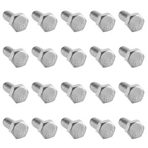 uxcell M4x10mm Hex Bolts 304 Stainless Steel Hexagon Screw Bolt 20pcs