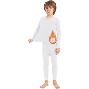 Toddler Thermal Underwear Set Kids Long Johns Base Layer Winter Top and Bottom Set for Boys Girls
