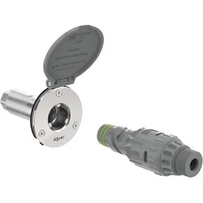 Aquor House Hydrant V1+ Frost Free Outdoor Garden Faucet with Quick-Connect and Anti-Siphon, 10 inch, Slate Gray Polymer