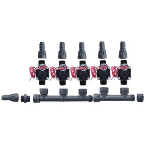 Hunter PGV100-MM Dura Manifold Valve Kit Without Flow Control - Barb PGV100G (5 Zone)