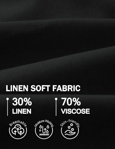 COOFANDY Mens Casual Linen Shorts Elastic Waist Drawstring Loose Fit Summer Beach Vacation Shorts with Pockets in Saudi Arabia