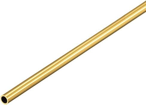 TOP-VIGOR Round Brass Tube 19mm OD 0.5mm Wall Thick 300mm Length, Seamless Metal Straight Pipe Brass Tubing for DIY Crafts in Saudi Arabia