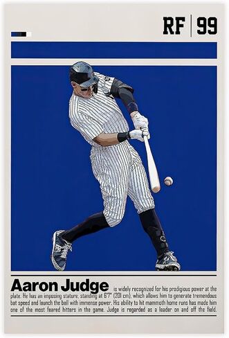 Lahngc Aaron Judge Baseball Poster Canvas Soccer Bedroom Decor in Saudi Arabia