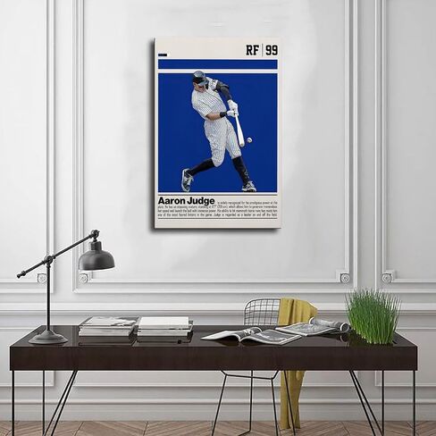Lahngc Aaron Judge Baseball Poster Canvas Soccer Bedroom Decor in Saudi Arabia