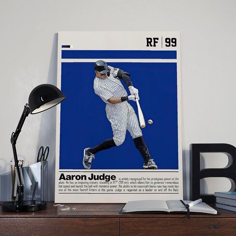 Lahngc Aaron Judge Baseball Poster Canvas Soccer Bedroom Decor in Saudi Arabia