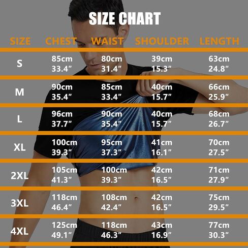 Sauna Shirt for Men Weight Loss Compression Sweat Suit T-shirt Heat Trapping Workout Body Shaper Mens Shapewear in Saudi Arabia