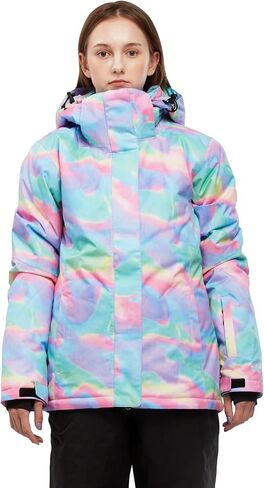 Women's Ski Jackets and Pants Set Waterproof Snowboard Snowsuit Colorful Winter Warm Snow Coat Suit Windproof in Saudi Arabia