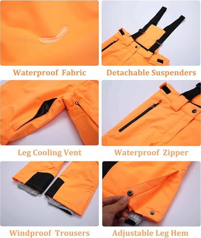 Women's Ski Jackets and Pants Set Waterproof Snowboard Snowsuit Colorful Winter Warm Snow Coat Suit Windproof in Saudi Arabia