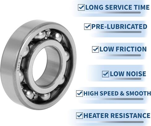ACROPIX 6309 Deep Groove Ball Bearings P0 45x100x25mm Lubricated Bearings Open Type Silver Tone Scooter Skateboard Wheel in Saudi Arabia