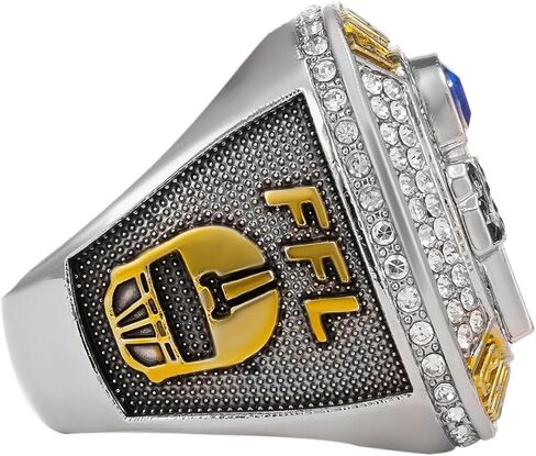 2025 Fantasy Football Championship Ring League Champion Trophy Rings Premium Award for Winner in Saudi Arabia