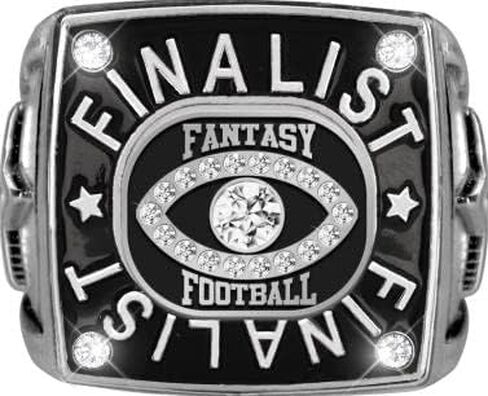 Crown Awards Fantasy Football Silver Final Ring ، خواتم Fantasy Football Final Rings ، متوفرة في العديد من الأحجام الأولية in Saudi Arabia