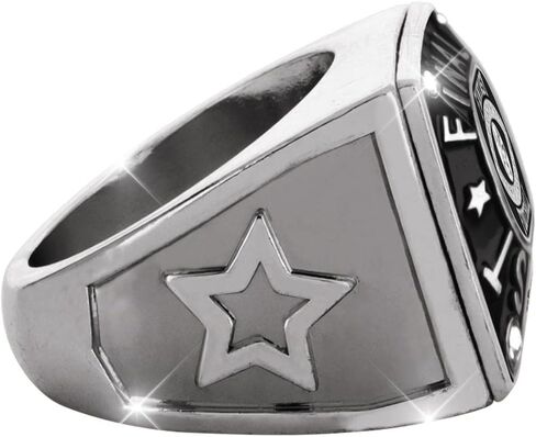 Crown Awards Fantasy Football Silver Final Ring ، خواتم Fantasy Football Final Rings ، متوفرة في العديد من الأحجام الأولية in Saudi Arabia