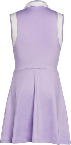Gogokids Girls Tennis Dress Sleeveless Quick-Dry Kids Golf and Athletic Workout Outfit with Polo Collar for 6-14Y in Kuwait