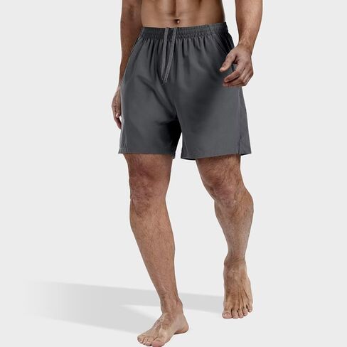 3 Pack Men's Athletic Running Shorts 5 Inch Gym Workout Shorts Quick Dry Active Sports Shorts with Zip Pockets(Black,Navy,Army Green,M) in Saudi Arabia
