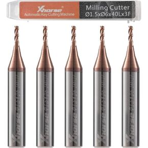 Xhorse Original 1.5mm Milling Cutter for Condor XC-Mini Plus/Plus II/XC-002 and Dolphin XP005/XP005L/XP007 Key Cutting Machine(1.5mm)
