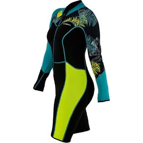 AKONA Women's Tropic Shorty Front Zip 3/2mm Wetsuit