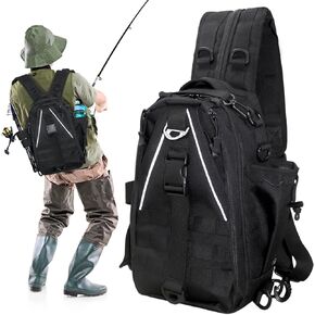 Fishing Drop Leg Bag for Men Women Tackle Bag Backpack Outdoor Fly Fishing Bag Hiking Waist Bag for Traveling Cycling Fishing