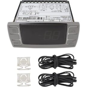 جهاز التحكم في درجة الحرارة USTAR متوافق مع Dixell XR06CX-4N1F1، 120 فولت 50-60 هرتز، مناسب لميجالي أتوسا والثلاجات التجارية الأخرى، مع مجسات مستشعر درجة الحرارة ومشبك in Kuwait