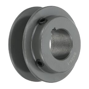 uxcell BK24-1 V-Belt Sheave 1"Bore 2.55"OD Single Groove Web Sheave Bored-to-Size Sheave, Cast Iron, Belt Section for 3L or B Belt
