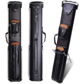 2x4 Hard Pool Cue Case 2B4S Billiard Stick Carrying Cue Case with Stand (00)
