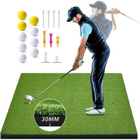 Golf Mat, ADDplus 5x4ft 30MM Thickened Golf Practice Mats, Home Golf Training Mats Improve Golf Lover Batting and Swing Skill, Golf Hitting Mat for Backyard, Garage Indoor Outdoor Training